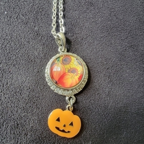 snappy Jewelry - Pumpkin snap jewlery necklace